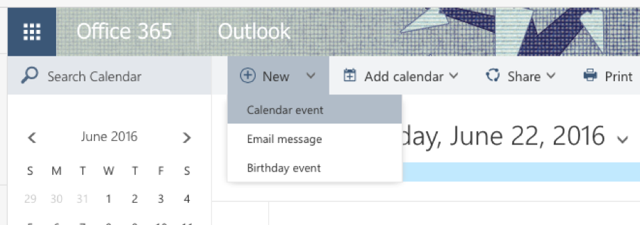 On Line Outlook event image