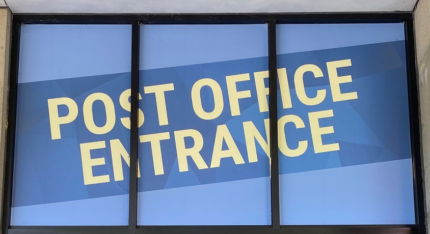 Post Office Entrance Sign