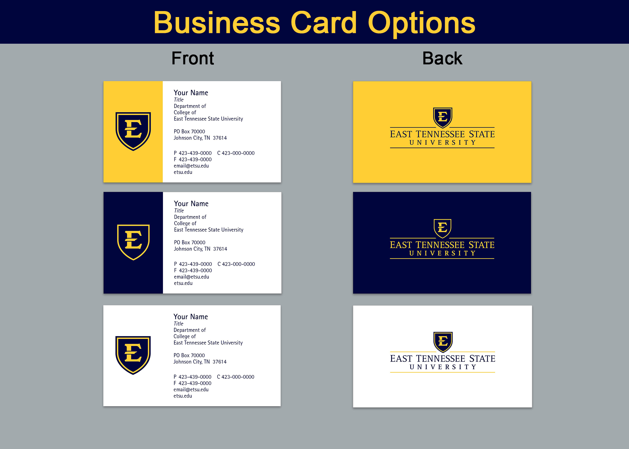 Business Card Samples
