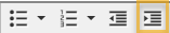 increase indent icon