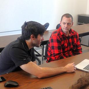 Rodney Keaton is helping students with undergraduate research.