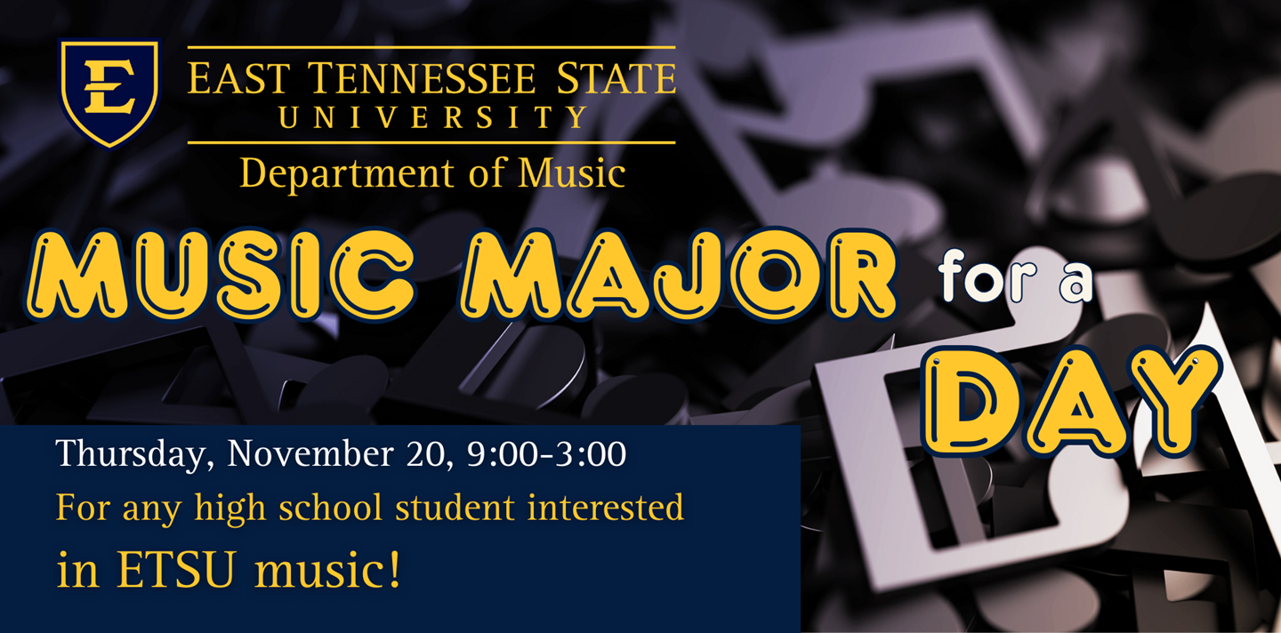 Music Major for a Day header