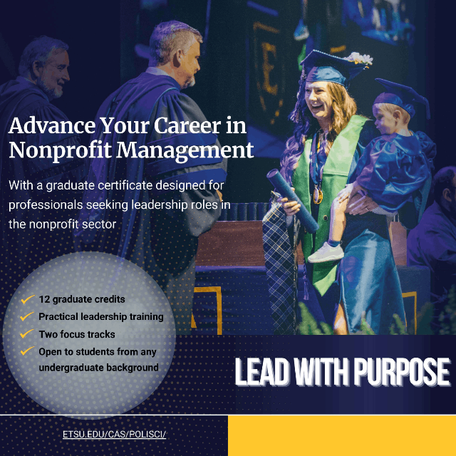 Flyer for nonprofit management certificate