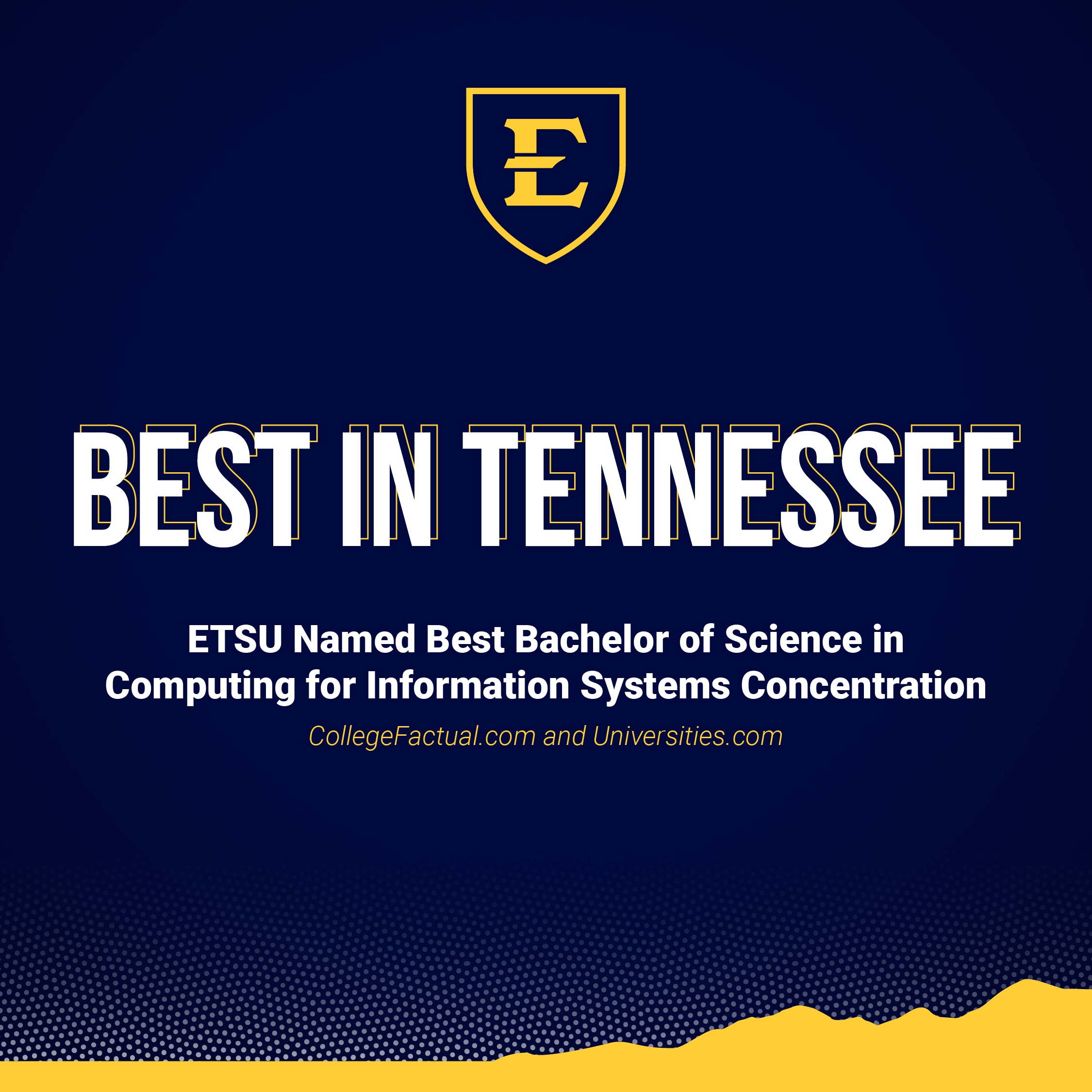 ETSU Computing Program - Best in Tennessee 