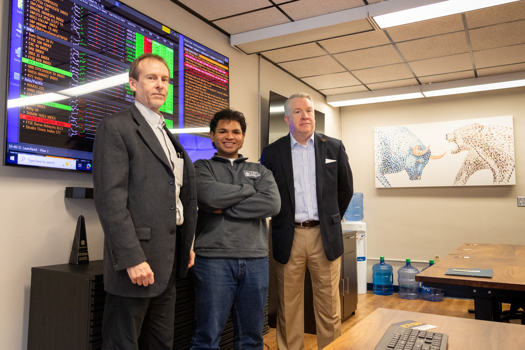 From left: William Trainor, Yusuf Sulaiman, and Kevin Kilgore