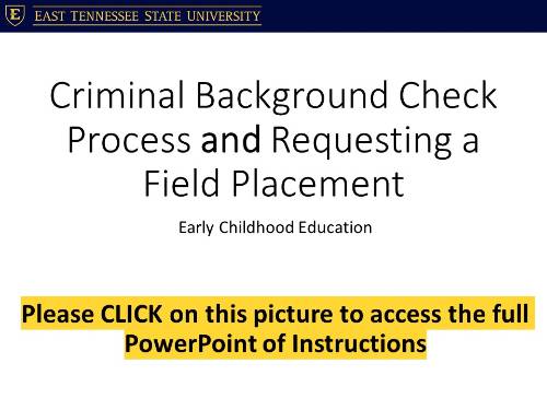 Background Check Information