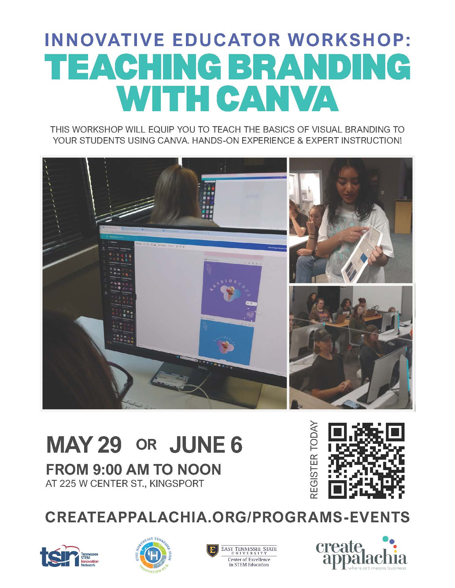 Canva workshop flyer