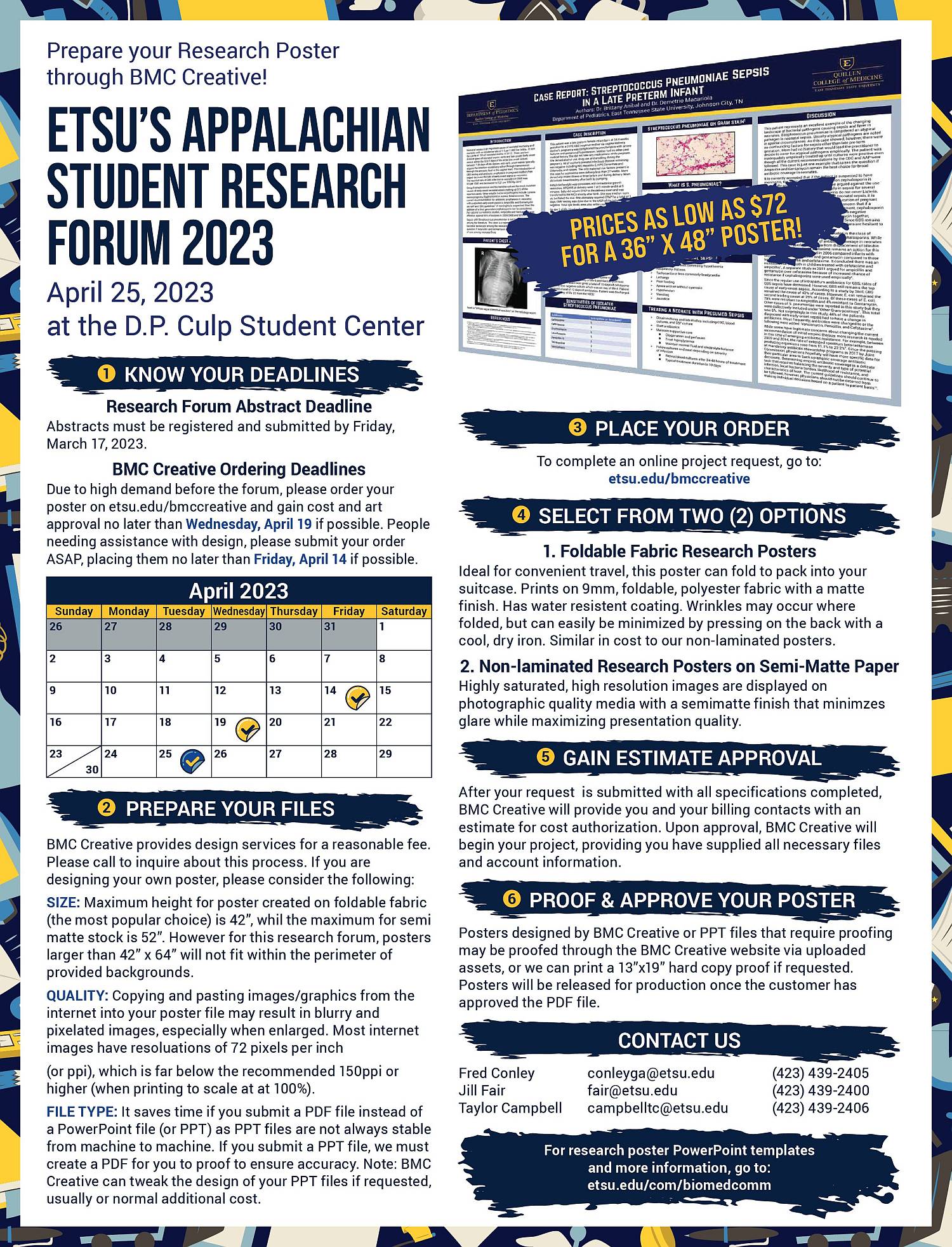 ETSU Appalachian Student Research Forum/Boland Symposium Information