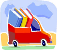 Truck hauling books
