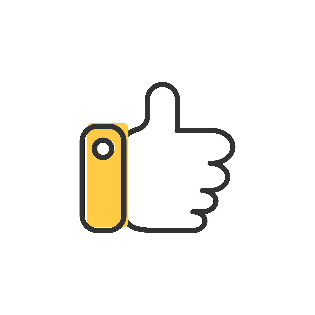 Image of a hand giving "thumbs up" sign