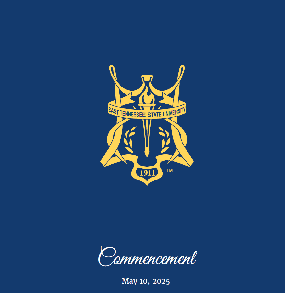 Cover of May 2025 Commencement program