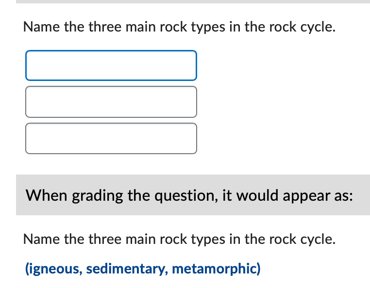 Example of a Multi-Short-Answer question