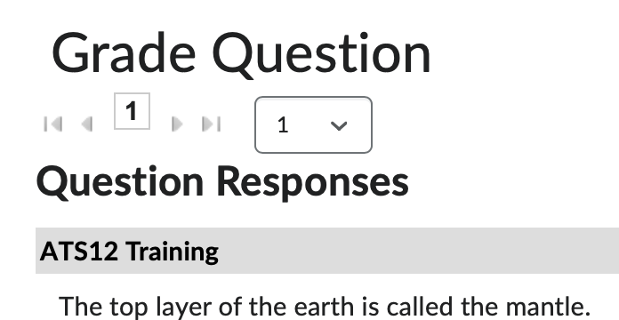 Next student answer arrows