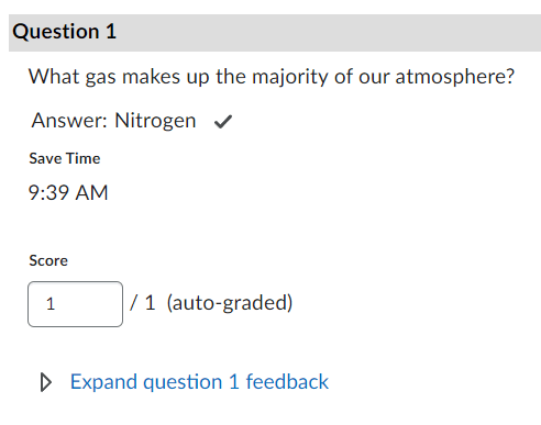 Example of a short answer question that was autograded but needs to be checked