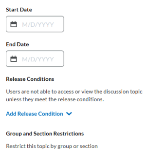 image of the availability dates on the edit topic page