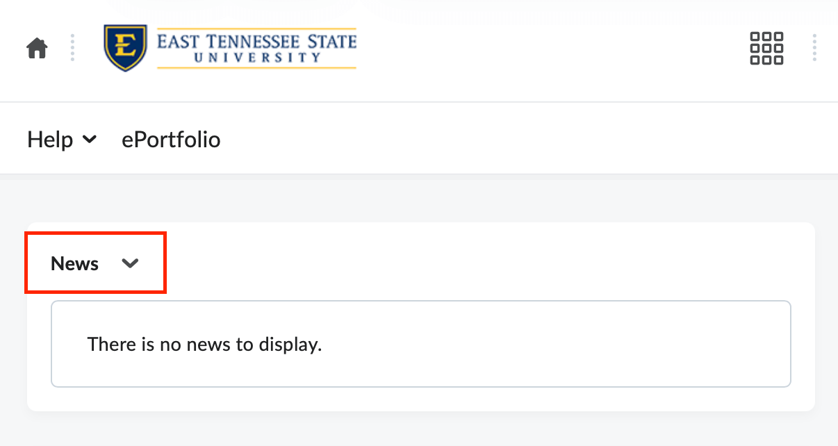 The my home news pane