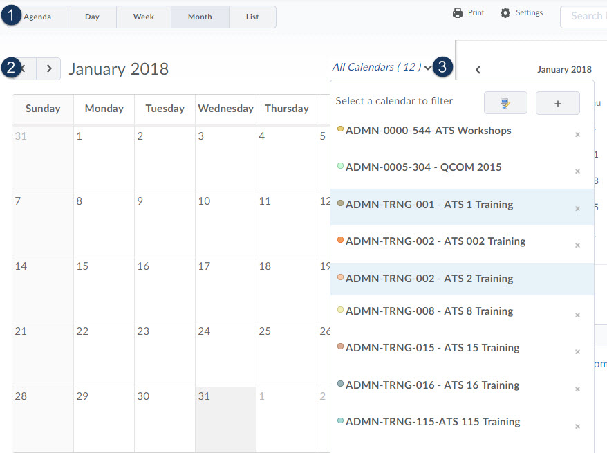  calendar layout