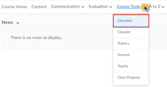 Checklist Toolbar