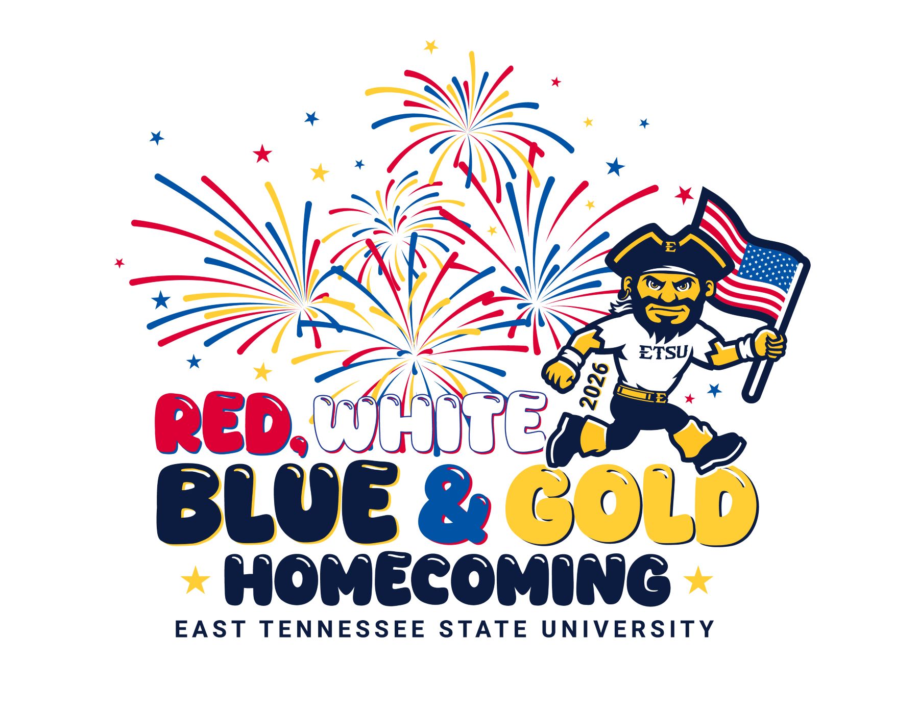 Red, White, Blue & Gold