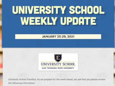 Weekly Update - January 25-29
