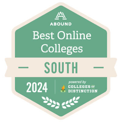 The Abound organization has ranked ETSU as one of the Best Online Colleges in the South (2024).