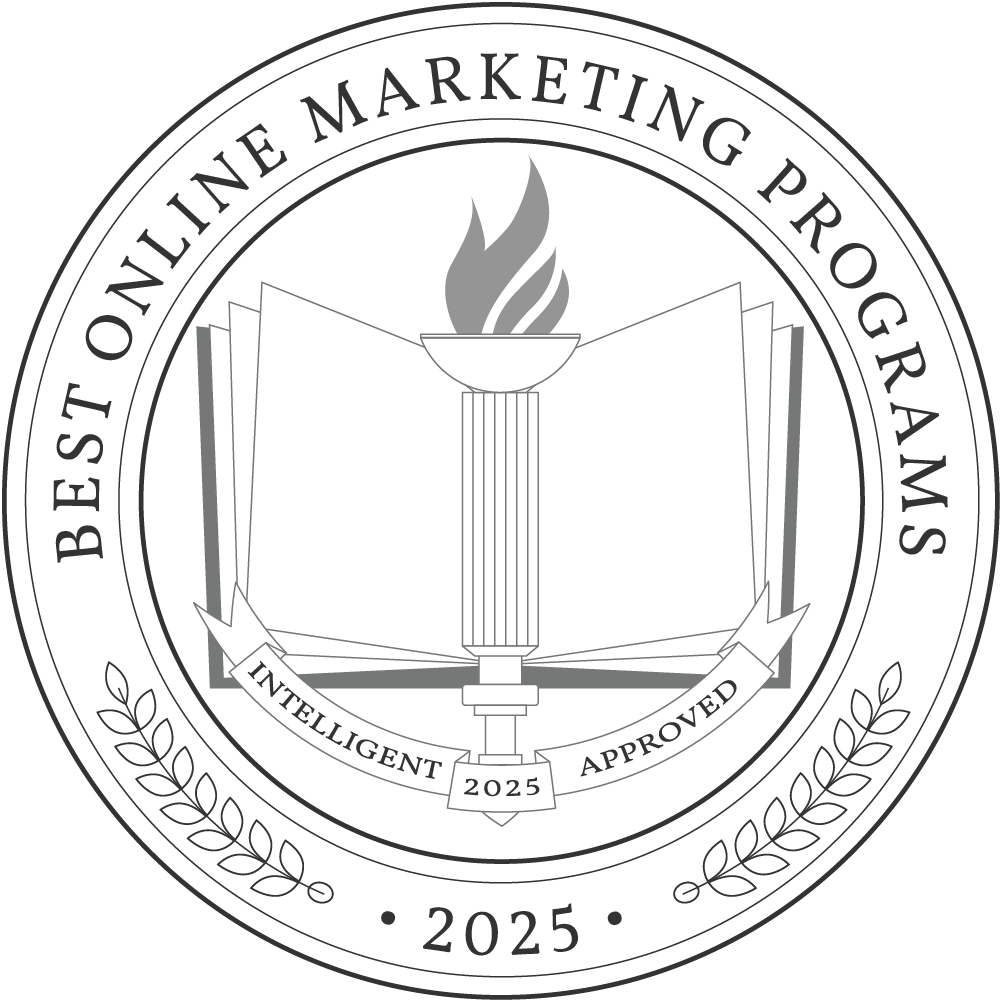 ETSU's MS digital marketing program ranked number 7 of top degree programs by intelligent.com for 2024.