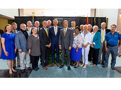 Governor Bill Lee with area officials & leaders