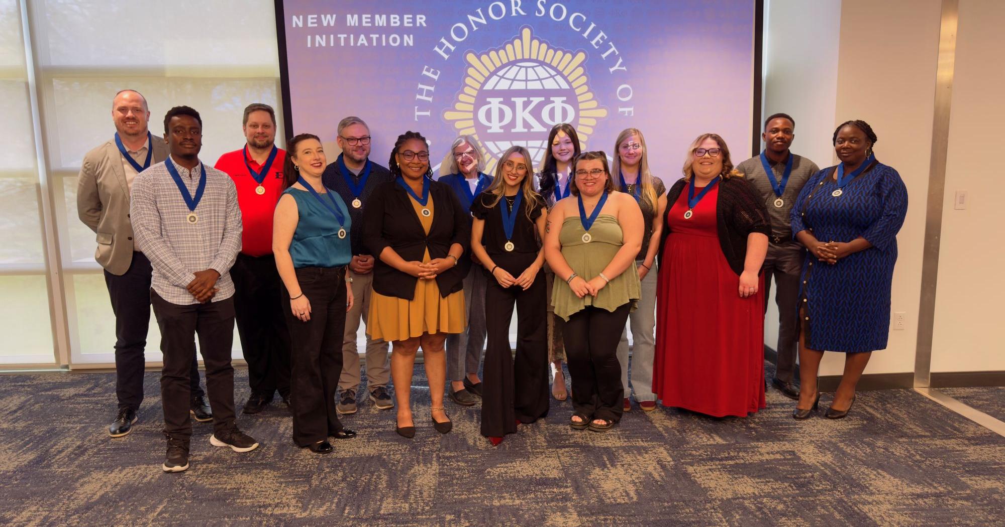 Phi Kappa Phi Group Photo from the New Member Initiation