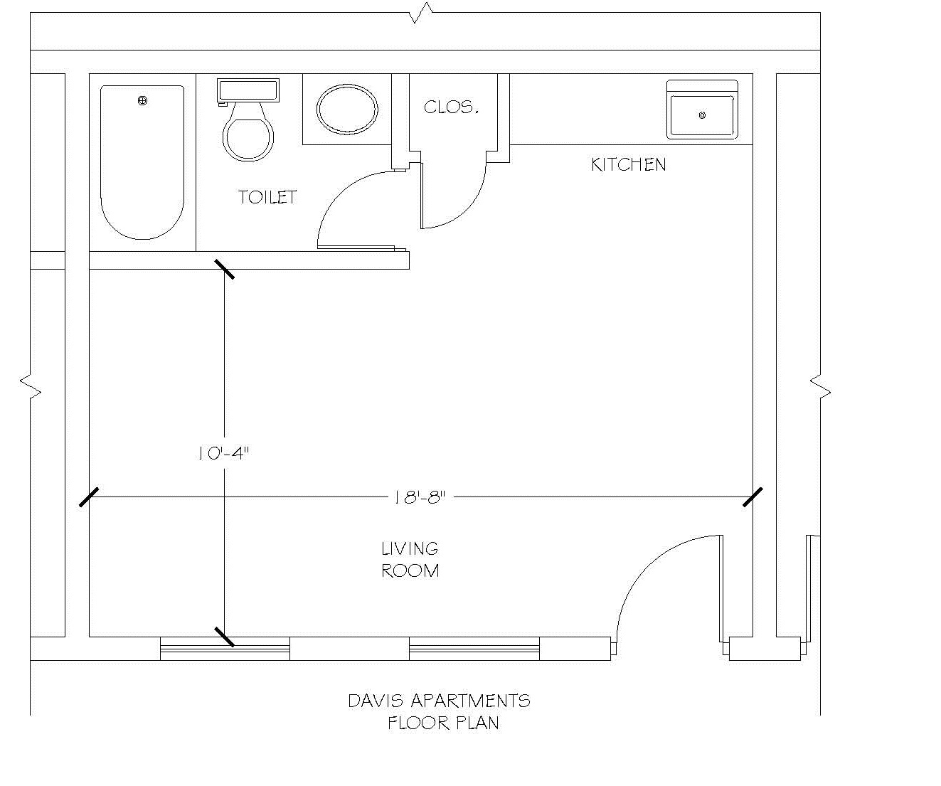 Davis apartment room floorplan
