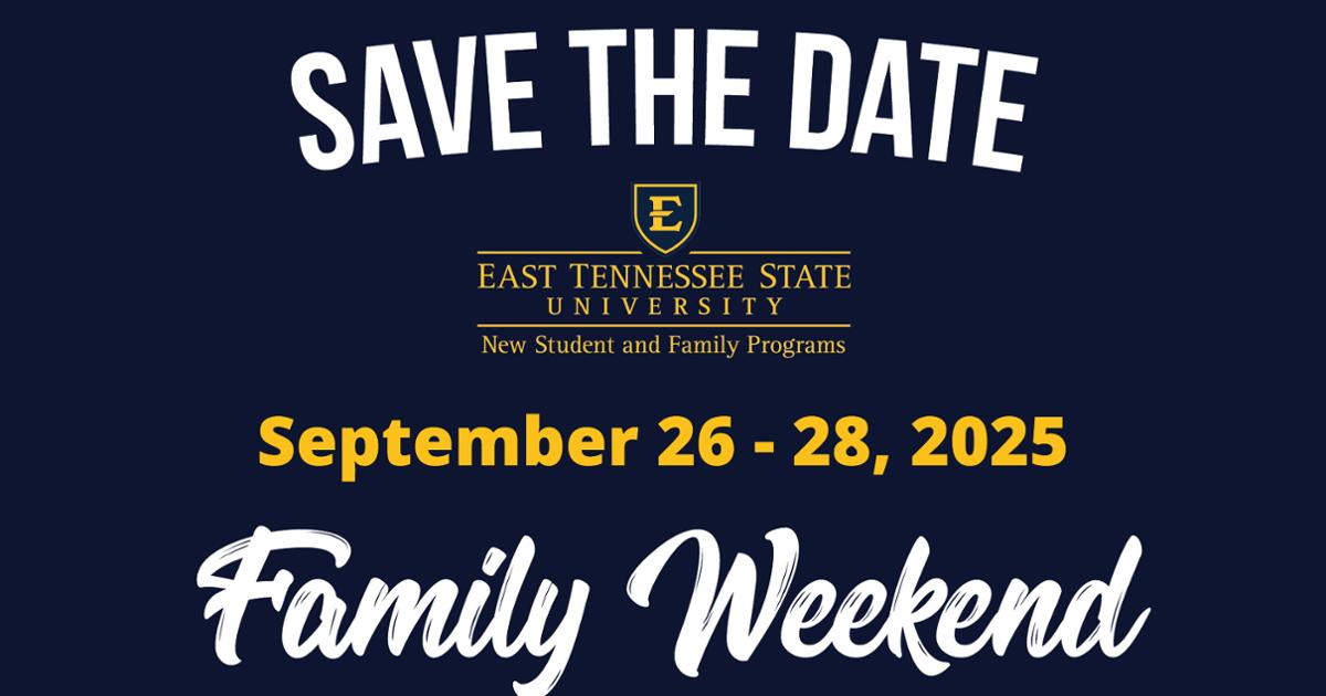 Save the Date for family weekend - Sept 26-28