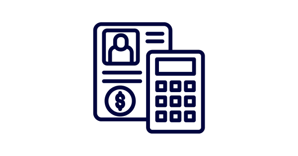 Decorative payroll icon.